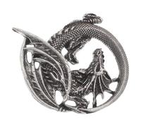 ifundom Spilla da Uomo Vintage in Lega a Forma di Drago, Resistente All'usura e Facile da Abbinare, Stile Rock Unico per Feste e Performance