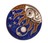 ifundom Spilla Sole God in Lega Blu Finitura Artigianale, Tocco Confortevole per Performance e Vita Quotidiana, Stile Speciale e Vistoso per Amiche o Damigelle