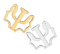 ifundom Spille in Metallo Simbolo Psicologia Set 2 Pezzi Fibbia ad Ardiglione in Lega Decorazioni per Vestiti Borse e Cappotti Accessori per Donne per Uso Quotidiano e Occasioni