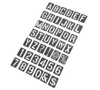 ifundom Stencil Alfabeti in Plastica Pp per Muro e Legno, Nero | Progetti Fai da Te e Lavori Creativi, Finitura Precisa senza Sbavature, Adatto a Superfici Piane
