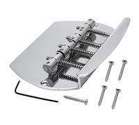 ifundom String Metal Guitar Tailpiece Durable Fixed Saddle Bridge for Bass Easy Installation Replacement for Jazz and Rock Guitars