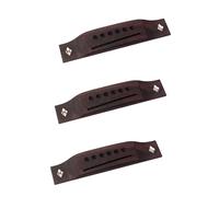 ifundom Strings Rosewood Saddle Acoustic Guitar Bridge with Decor Pre-drilled for Easy Installation Fits Folk and Classical Guitars