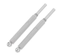 ifundom Strumento per Raddrizzare e Pulire Gli Aghi Kenzan, Correttore per Composizioni Floreali, Set 2 Pezzi 7 Cm in Metallo Argento, Manutenzione e Pulizia per Arte Floreale Ikebana