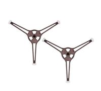 ifundom Supporto Base Rotante per Piatto Microonde in Plastica 3 Ruote, 2 Pezzi Facile da Installare per Giradischi Microonde e Vassoio in Vetro Colore Casuale