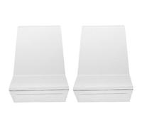 ifundom Supporto per coperchio puzzle da 2 pezzi - Espositore per scatole puzzle autoportante a forma di J con deflettore - Cavalletto in acrilico trasparente per spartiti, libri, lettura, cucina,