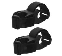 ifundom Supporto per Luce Bici a Strappo Regolabile, Morsetto per Torcia LED da Manubrio 22 Mm, Staffa Fissa per Faro Mountain Bike Resistente alle Intemperie, per Ciclismo