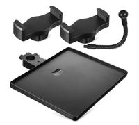 ifundom Supporto Per Microfono Vassoio Per Asta Microfono Supporto Mobile Per Canto in Streaming Live Vassoio Per Scheda Audio Morsetto Materiale Spesso Design Semplice Ed Elegante