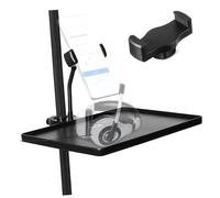 ifundom Supporto per Microfono Vassoio per Scheda Audio, Supporto Mobile per Canto in Streaming, Materiale Spesso e Dimensioni Maggiori, Installazione senza Attrezzi per Studi e Sale