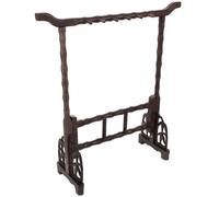 ifundom Supporto per Pennelli da Calligrafia Design Semplice Vintage in Bambù Porta Pennelli Pratico per Asciugatura e Organizzazione per Scrivania per Amanti della Calligrafia