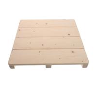 ifundom Tappetino per Vasca da Bagno in Legno: Piattaforma rialzata per Vasca da Bagno - 15,7x15,7" - Tappetino Antiscivolo in Legno per Doccia, Sauna, Spa e spazi Esterni