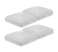 ifundom Tappi Terminali Quadrati 80X80 MM per Pali di Recinzione in Ferro 4 Pezzi Accessori Decorativi per Cancelli Giardino Scuole e Aree Pubbliche Resistenti alle Intemperie