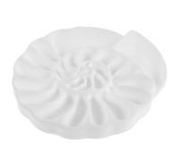 ifundom Tavolozza di Plastica Bianca per Artisti, Leggera, Portatile | Forma di Ammonite, per Sessioni All'aperto e Viaggi, Facile da Pulire, per Studenti e Professionisti