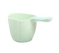ifundom Tazza da Bagno per Manico Verde Cucchiaio per Shampoo No Lacrime Materiale Plastico Durevole Multifunzione per Bagnetto e Gioco