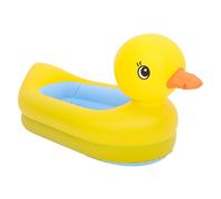 ifundom Vasca da Bagno Gonfiabile per Ragazzo Ragazza, Design Ergonomico a Forma di Papera, Materiale Pvc Resistente, Modalità Seduta e Sdraiata, per Casa e Viaggio, Colore Giallo