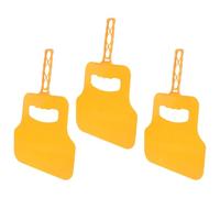 ifundom Ventilatore Manuale Multifunzione per Barbecue Set 3 Pezzi, Ventilatore Portatile Leggero in Plastica Gialla, Strumento di Supporto per Fiamma per Grigliate All’aperto