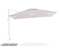 IFUORICASA Senso Ombrellone a Braccio Retrattile, Grigio, 3 x 3 Metri