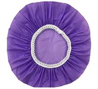 iFutniew 1 cuffia da doccia impermeabile per uso domestico, cuffia da nuoto, cuffia elastica da doccia per hotel, set di capelli (viola)