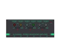 iFutniew 1 PZ 6 Canali Stereo Cuffie Amplificatore Mini Portatile Basso Rumore Audio Mixer per Studio di Registrazione, Verde