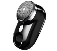 iFutniew 1 set di rasoi elettrici con lampada d'atmosfera, display a LED, mini coltelli da barba fili, portatile, fili, per uomo, da viaggio, nero