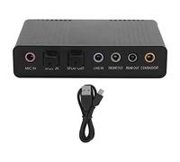 iFutniew 1 set scheda audio esterna computer scheda audio esterna adattatore audio per karaoke ABS