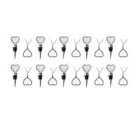 iFutniew 10 tappi per bottiglie di vino vuoti a sublimazione, riutilizzabili, collana staccabile per regalo, bar, feste, matrimoni, facili da installare