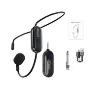 iFutniew 2.4G Microfono Senza Fili Montato A Testa Piccola Ape Insegnante Amplificatore Audio Microfono Condensatore Cuffia B Facile Installazione
