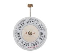iFutniew 2813 Doppio Calendario Movimento Meccanico Automatico Tre Mani 8205 Orologio Movimento Accessori, bianco