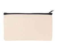 iFutniew 36 astucci in tela con cerniera per matite e cosmetici, borsa vuota per fai da te, borsa per cosmetici, borsa per cosmetici, fai da te, artigianato scolastico, Beige