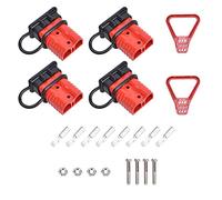 iFutniew 4 pz 2-4 Gauge Connettore Spina 175A 12-36V Batteria Connettore Rapido Batteria Rossa Disconnessione Rapida Filo Kit Spina Cablaggio