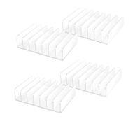 iFutniew 4 supporti per CD in acrilico trasparente con clip per CD DVD Display Rack CD Storage Rack Organizer Stand vassoio CD tiene facile da usare