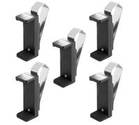 iFutniew 5 PZ Auto Parasole Clip Holder Cancello Telecomando Metallo Nero + Plastica per Garage Porta di Controllo Auto Portachiavi Barriera Universale Aprire Accessori