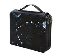 iFutniew Astuccio colorato con chiusura a cerniera, in poliestere, organizer per penne e matite, per studenti o artisti, facile da installare, facile da usare, B, Costellazione Nera