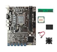 iFutniew B250C BTC Miner Scheda Madre+G3930 CPU+DDR4 4GB 2666Mhz RAM+128G SSD+Fan+Cavo SATA 12XPCIE a USB3.0 Slot per Scheda Grafica