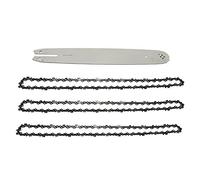 iFutniew Barra guida per motosega da 40,6 cm, con 3 catene per 009 012 021 E180 MS180 MS190 MS250