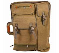 iFutniew Borsa a tracolla per artisti, con cerniera, per artisti, pittori, studenti, opere d'arte, cachi, cachi