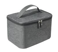 iFutniew Borsa da toilette da uomo da viaggio fuori casa in tessuto Oxford impermeabile borsa per il trucco da donna borsa per cosmetici facile da usare 24,5 x 16 x 13 cm blu, grigio