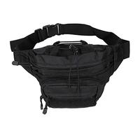 iFutniew Borsa impermeabile con cerniera Banana Sport con cintura regolabile (nero), Nero