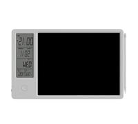 iFutniew Calendario elettronico multifunzione da tavolo, con schermo LCD, lavagna per scrivere a mano, promemoria per ufficio, ornamento da tavolo, bianco, facile da installare, facile da usare