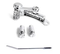 iFutniew Cordiera per chitarra vibrato Tremolo, Flat Top Body Tremolo Unit Vibrato Bridge per chitarre elettriche LP SG, argento
