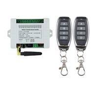 iFutniew DC 12V 24V 36V 10A 433MHz 4 Canali Relè Wireless RF Telecomando Interruttore Ricevitore+4CH Trasmettitore, 1 Ricevitore 2 Telecomando