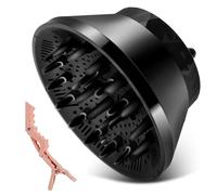iFutniew Diffusore universale per asciugacapelli, accessorio per capelli fini e spessi, ricci e crespi, con clip