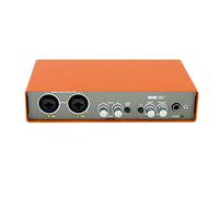 iFutniew EM-02 Scheda audio Interfaccia Audio Chitarra Elettrica Registrazione dal vivo Scheda audio professionale per Studio, Canto Sound Mixer