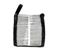 iFutniew Fermaglio per capelli a banana, accessorio per capelli alla moda, stile vintage, elastico, per ragazza, colore: nero