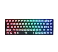 iFutniew GKS68 Tastiera Meccanica Portatile Hot Swap RGB Tastiera da Gioco 68 Tasti Cavo Cablato Albero Hot Swap, C