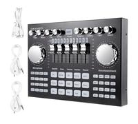 iFutniew K1 Computer Telefono Voice Changer HIFI Live Scheda Audio Mixer Board Streaming Audio Bluetooth 5.0 Universale