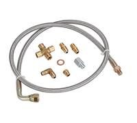 iFutniew Kit universale per tubo di scarico dell'olio Turbo 1/8 NPT 4AN T3 T4 T3/T4 T04E T70 T66 T67 GT35 GT45