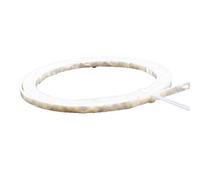 iFutniew Lotto di 10 strisce bianche in celluloide perlata da 160 cm, per rilegatura chitarra, 5 mm