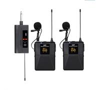 iFutniew Microfono Lavalier ABS 30m Range per fotocamera DSLR Telefono Intervista Registrazione Lapel Mic