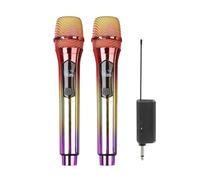 iFutniew Microfono senza fili, microfono dinamico portatile, set di microfoni wireless con ricevitore ricaricabile C, facile da usare