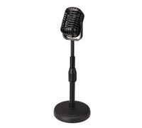 iFutniew Microfono vocale dinamico classico retrò vintage microfono supporto universale per live performance karaoke studio record nero facile da installare facile da usare